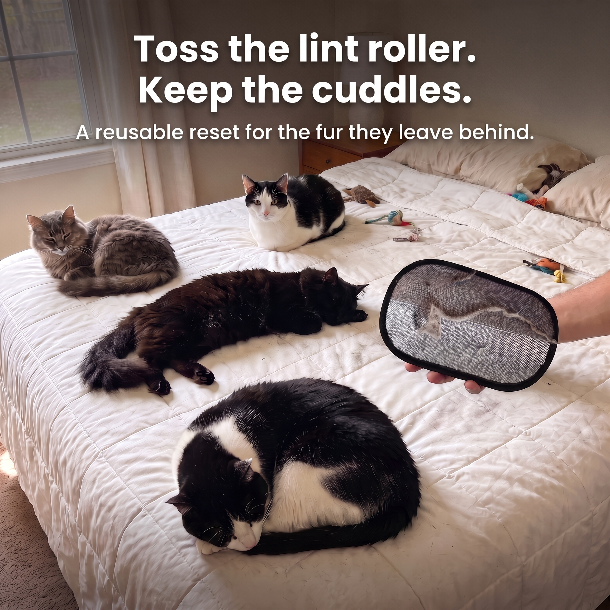 FurGlove -  The Ultimate Cat Hair Solution.
