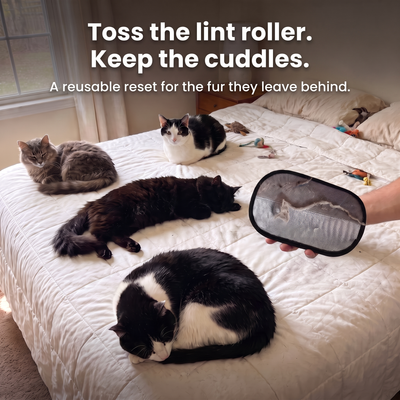 FurGlove -  The Ultimate Cat Hair Solution.