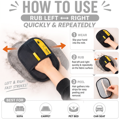 FurGlove -  The Ultimate Cat Hair Solution.